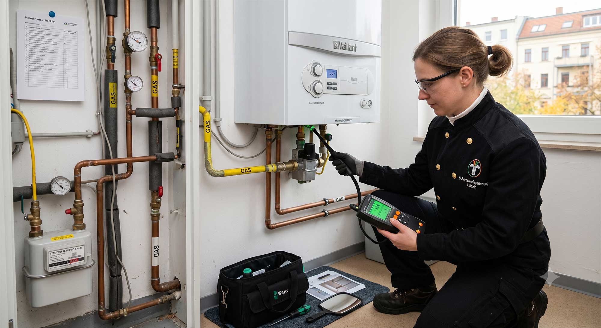 Schornsteinfeger Leipzig, Gas Hausschau, Gasleitung Heizung überprüfen, Leipzig, Kaminreinigung, Kaminrohrreinigung, Überprüfung Wohnraumlüftung, Lüftung überprüfen, Lüftungssystem überprüfen, Schornsteinfegermeister Stefan Müller, Schornsteinfeger Leipzig Zentrum, Schornsteinfeger Leipzig Ost, Freier Schornsteinfeger Leipzig, Schornsteinfegermeister Leipzig,  Feuerstättenprüfung Leipzig, Energieausweis erstellen lassen Leipzig, Energieberater Leipzig, Rauchmelder Wartung Leipzig,